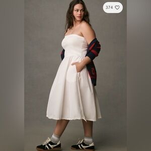 Daily Practice Anthropologie Strapless Midi Dress